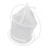 White Circular Iron Frame Butterfly Cage, 21cm Diameter, Lightweight 15