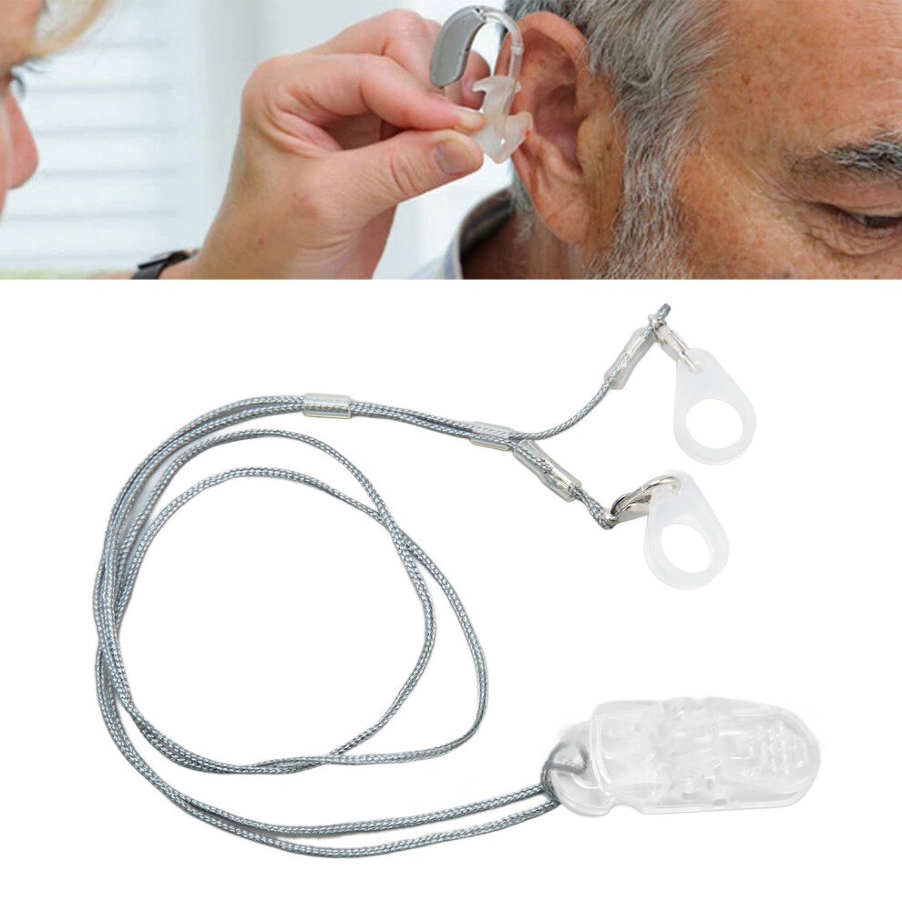 Sound Aid Clip Holder Lanyard Nylon Sound Amplifier Security Rope