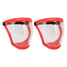 2 Stück Kinder Staubschutztasche in Rot/Weiß mit Filterschicht, wiederverwendbar