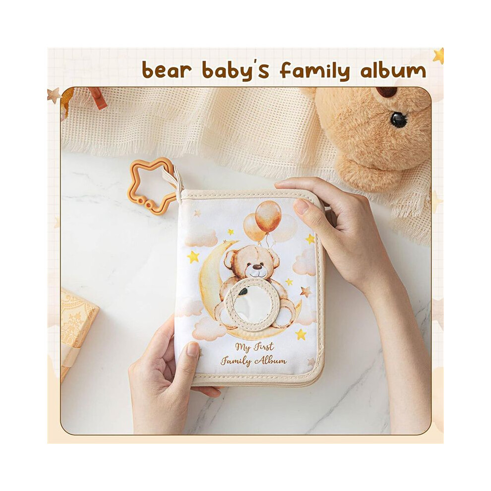 2X Baby Photo Album-Soft Baby Book First Year Baby Photo Book Baby Album Holds 4X6 In Pictures Typecat