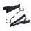 15 Pcs Ring  7.5 mm Microphone Clip Holder Tie Clip Collar Clip Practical (Black) 2