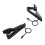 15 Pcs Ring  7.5 mm Microphone Clip Holder Tie Clip Collar Clip Practical (Black) 7