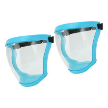 2 Stück Kinder Meeresblau Transparent Staubschutz Sicherheitsschutzschild mit Filterwatte