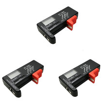 3X BT-168D Batterietester Digitaler Batterietester BatteriekapazitäTstester BT168D Tester für AA/AAA/C/D/9V/1,5V Batterien