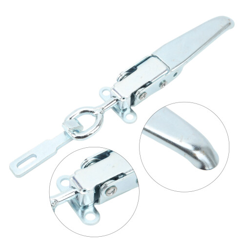 Heavy Duty Trailer Spring Hasp Galvanized Iron Door Handle Lock for RV Camper 2
