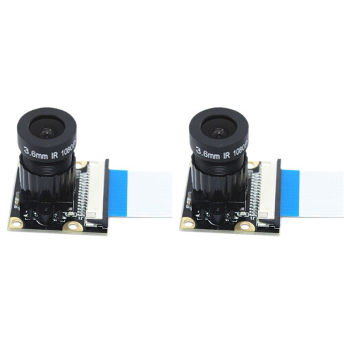 2X MóDulo de Câmera 1080P 5 MilhõEs de Pixels 1.8 de Abertura 75   Angular OV5647 Chip para Raspberry Pi 2/4 / 3B +