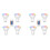 8pcs Gu10 Bulbs and 1remote Control with Memory Function 17colors Changeable Spot Ligh 4dynamic Lighting Modes Spotlight 1