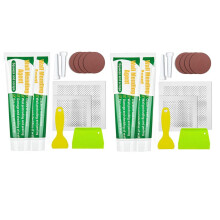 2X Kit di Riparazione per Toppe A Parete-Kit Riparazione per Cartongesso-Agente Riparazione per Pareti Sicure per Intonaco,Soffitto e Lastre Spackle