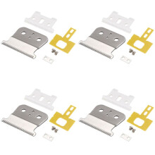 4X Zilver voor T-Outliner-Mes voor  voor T-Outliner, voor  Gtx-Vervangingsmes, Wit T-Mes + Zilverstalen Mes