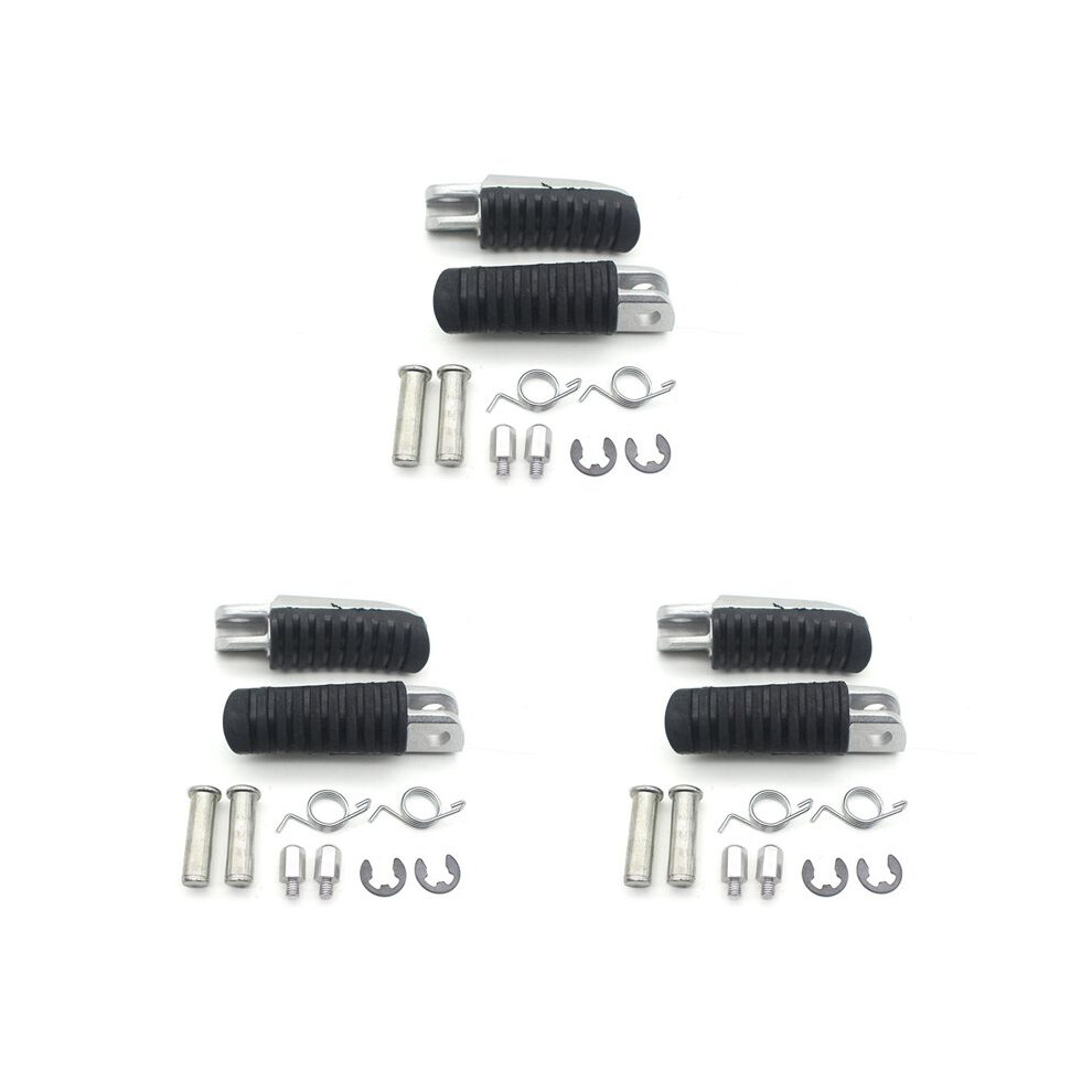 6X Motorcycle Front Foot Pegs Footrest Adapters For Er6n 650R 1000 Z1000sx Versys 650 1000 Z1000 6032328717692
