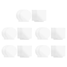 2mm Acrylic Sheet Clear Cast for Plexiglass with Double Sided Protective for LED Light Base Signs DIY Display 30 Pcs