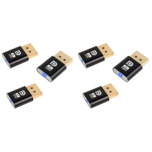 4K  Dummy-Stecker DP Virtual Display Adapter DP Dummy-Stecker EDID Headless  Emulator Zubehör für PC 6Stk