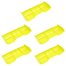 5X 1:8 Buggy RC Cars RC Plastic Nylon Tail Wing for 1/8 Scale Nitro Electric Powered Off Road BuggyTruck Remote,Yellow