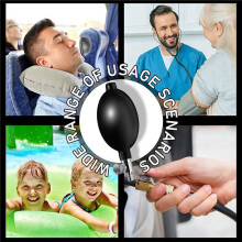 12 PièCes Ampoule de Tension ArtéRielle Remplacement Ampoule de Gonflage Pompe RéGlable Main Pompe à Presser Manuel SphygmomanomèTre Ampoule