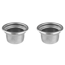 2st 58 mm Kaffeskål för Fyra Koppar, Filterkorg med Handtag för Kaffemaskin i Rostfritt Stål, Återanvändbara Kaffefilter