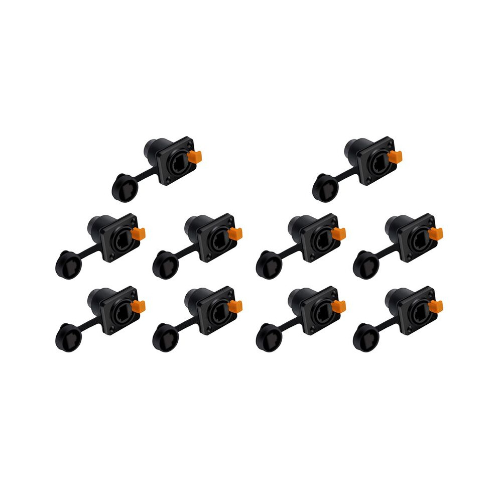Photos - Other Electrical Equipment 10X RJ45 Waterproof Network Connector 8P8C Female Panel Mount Sockets RJ45 Ethernet Connector(Style 2)