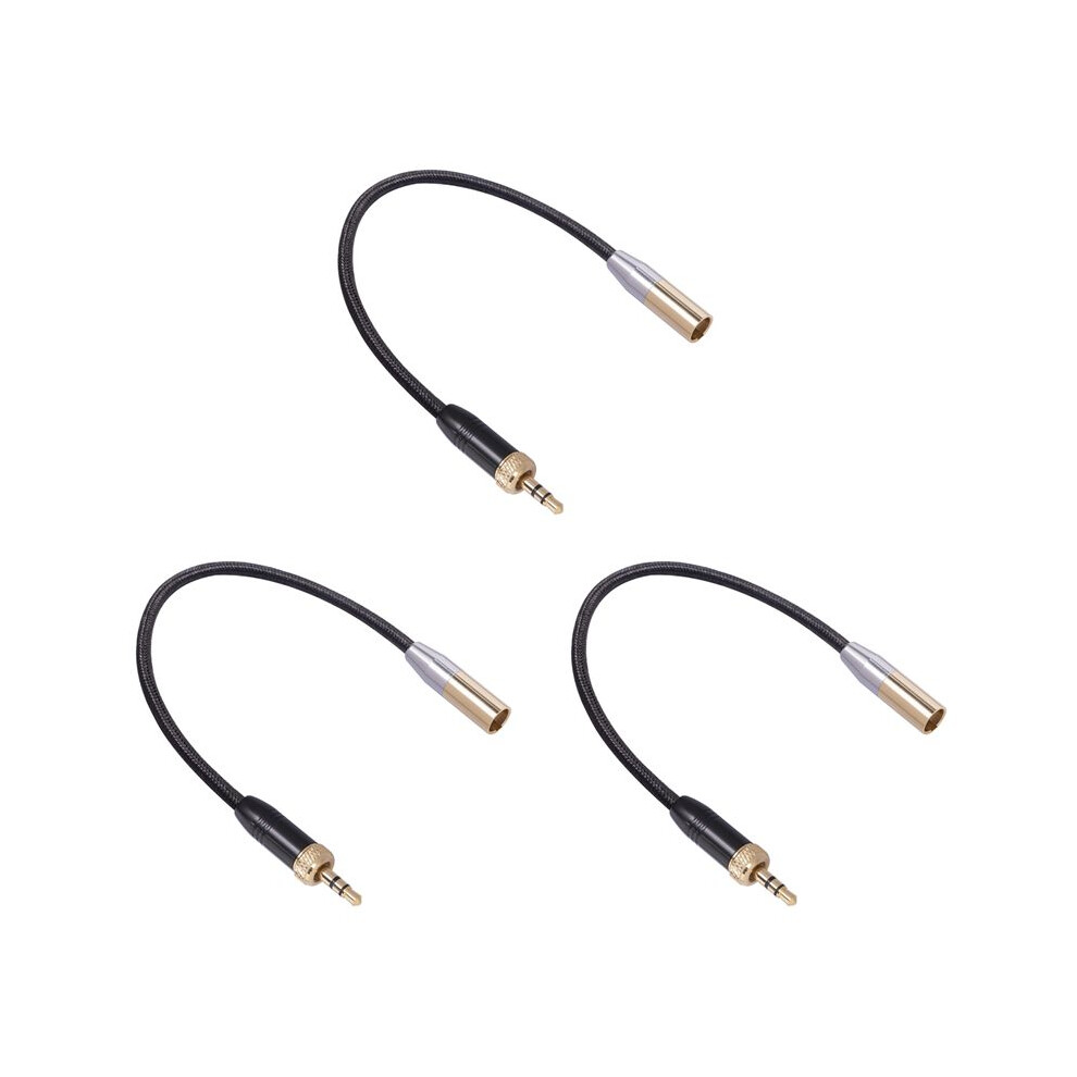 3X Audio Mic Cable Internal Thread 3.5Mm Male To Xlr 3Pin Adapter Cable For Slr Camera Audio Cable Gold 6033600763765