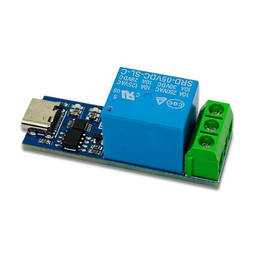2X  USB Relay Module TYPE-C Interface with Overcurrent Protection Support Computer Serial Port Control 1