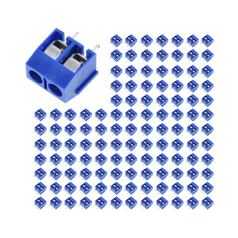 200Pcs Kf301-2P 2 Pin Screw Terminal Connector 5Mm Pitch 15A 300V Spliceable 6033461053968