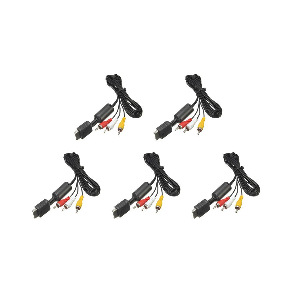 5Pcs 1.8M Hdtv Av Audio Video Cable Audio & Video Cables For 2 3 Ps2 Ps3 Av A/V Component Cable 6033227123720