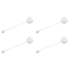 4X 6P2C RJ11 Maschio A Femmina Bidirezionale Telefono Splitter Cavo del Convertitore