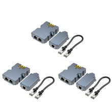 3X voor Starlink High Performance 320W Gigabit PoE Injector DC48V Schotel Naar RJ45 Adapter Combo Kit voor Starlink Flat