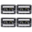 4x Motorcycle Rectangular 4X6 Inch LED Headlight Projector High Low  Sealed for  DRZ  XR250 XR400 XR650 1