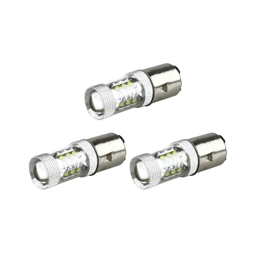 3X 80W Ba20d H6 16 Led Motorcycle Motorbike/Moped/Atv Headlight Bulb White 6033357153734