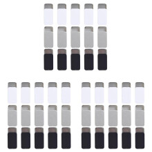 45 Pcs Slide Top Tin Containers Metal Tin Box Containers Storage Boxes with Lid for Small Items(Black White Silver)