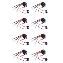 8X Rc ESC 320A 6-12V Brushed ESC Speed Controller with 2A BEC for RC Boat U6L5