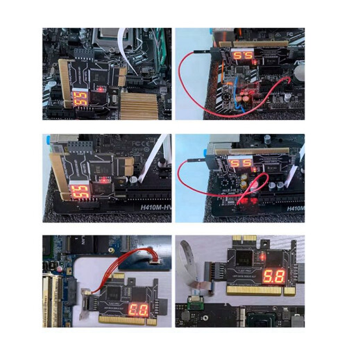 2X Analyzer LPC Debug Card PCI PCI-E Post Test Kit Moederbord Diagnostische Kaart J04 1