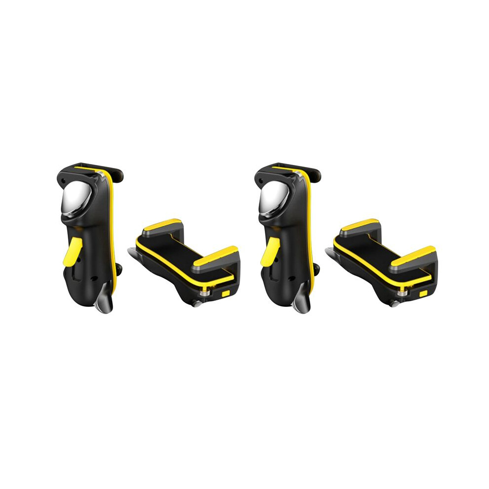 4X Six Finger For Game Trigger For Pubg Gaming Controller L1 R1 Alloy Key Button For Android (Yellow) Yellow 4713319025263