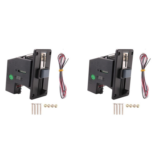 2X Multi Coin Acceptor Coin Pusher Memory para Vending Machine Arcade Game Troca de Ingressos