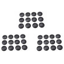36 Stuks Nieuwe Sierstickers Praktische Cover Auto-Interieur Anti-Roest Dop Deurslot Schroefbeschermer, Zwart