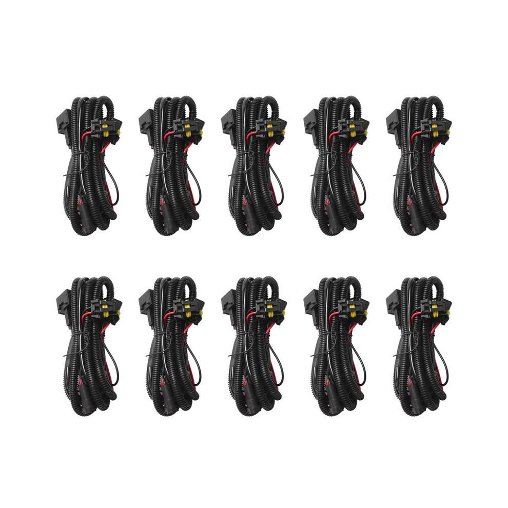 10Pcs Car Fog Relay Harness H11 880 Relay Adapter Extension Cable 40A Led And Halogen Fog Connector Light 6032654949767