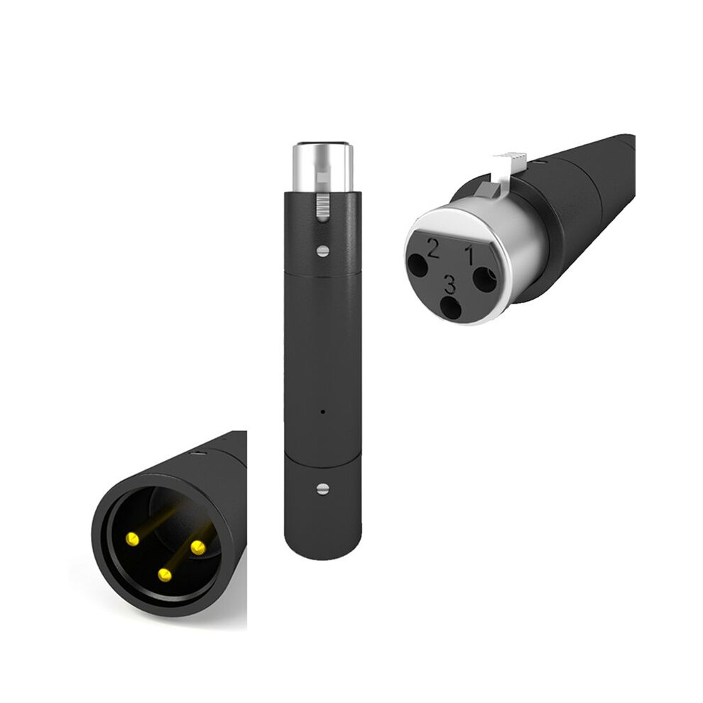 2X Professional Xlr 3Pin 48V Phantom Power Adapter For Dynamic Microphone 28Db Gain Preamp Adaptor Black 4713887979050
