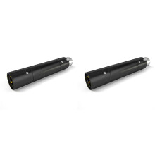 2X Professionele XLR 3Pin 48V Fantoomvoedingsadapter voor Dynamische Microfoon 28Db Gain Voorversterkeradapter