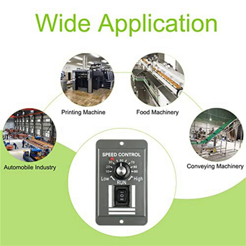 2X  12-60V Motor Speed Controller 20A Adjustable PWM Controller  Forward/Reverse Electric Motor Speed Regulator 1