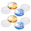 8 Pack Round Silicone Coaster Molds,Clear Epoxy Molds for Casting with Resin,Concrete,Cement and Polymer Clay 1