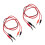 2X Alligator Clip to Banana Plug Probe Cable Test Lead 90cm 3Ft 1