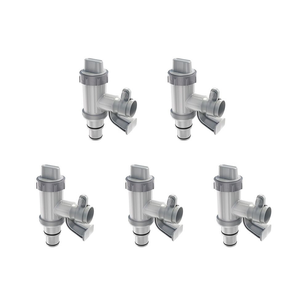 5X Pool Hose Adapter, Pool Hose Holder And Plunger Valve, Pool Replacement Parts For Above Ground Pools,B Typecat