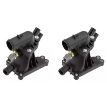 2X Engine Coolant Thermostat Connect Water Outlet CM5G-9K478-GA for  B-Max Fiesta MK7 1.0 2017-2023 CM5G-9K478-FA