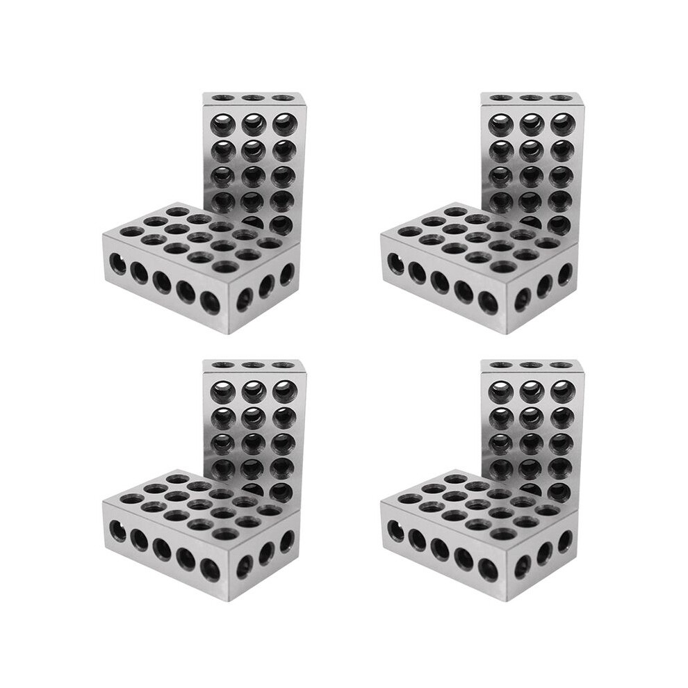 8Pcs 23 Holes Precision 25-50-75Mm Blocks Gauge Hardened Steel Parallel Block Set Matched Machinist Milling Tool 6032436420149