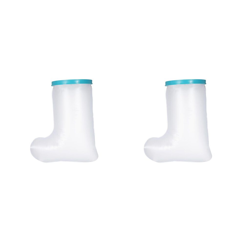 2X Waterproof Leg Cast Cover for Shower Adult,Reusable Shower Boot Cover Watertight Foot Protector - for Leg Foot Ankle