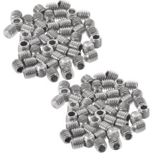100Pcs Jeu de Douilles Hexagonales En Acier Inoxydable M3X3mm, Capuchon, Vis À Tête Creuse, Argent