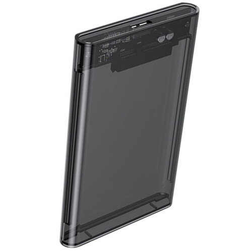 4X Caixa de Disco Rígido Cinza Transparente para Caixa Rígida Caixa de Disco Rígido de 2,5 Polegadas  para USB 3.0 Tipo-C 3.1 Caixa de Disco 1