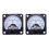 2X AC 0-3A Round Analog Panel Meter Current Measuring Ammeter Gauge Black 1