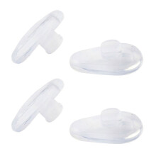 Protege-Nez En Silicone Doux pour Les Lunettes (Transparent, 10 Paires)