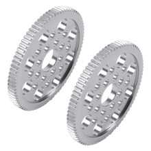 2X Aluminum Alloy 48P Spur Gear 80T for Sakura D3 Cs S Xi XIS 1/10 Drift Racing Car