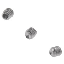 100Pcs M3X3mm Juego de Llaves Hexagonales de Acero Inoxidable Tornillos Sin Cabeza de Punta de Plata